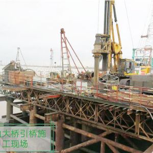 鱼山大桥引桥施工现场