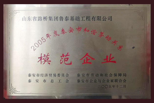 2005年度示范企业