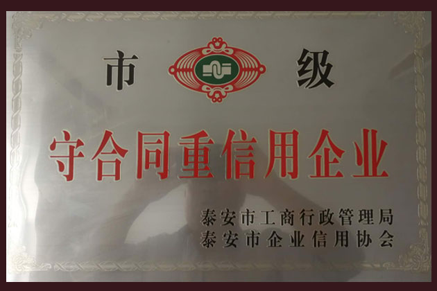 市级守合同重信用企业