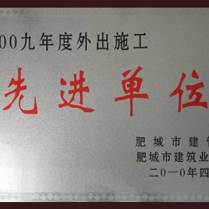 2009年度外出施工先进单位