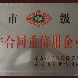 市级守合同重信用企业